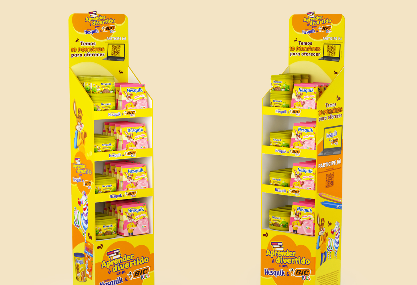 Nesquik and Bic campaign adaptation